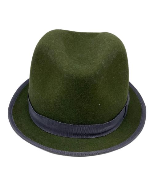 the fat hatter（ザ ファットハッター）the fat hatter (ザ ファットハッター) フェルトハット グリーンの古着・服飾アイテム