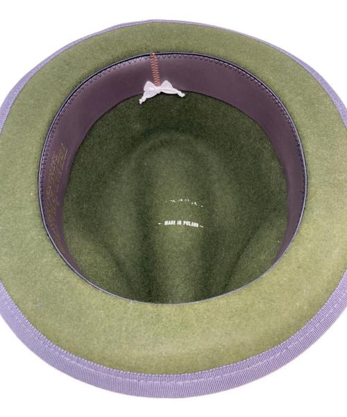 the fat hatter（ザ ファットハッター）the fat hatter (ザ ファットハッター) フェルトハット グリーンの古着・服飾アイテム