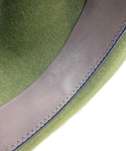 the fat hatter（ザ ファットハッター）the fat hatter (ザ ファットハッター) フェルトハット グリーンの古着・服飾アイテム