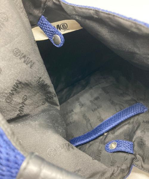 MM6 Maison Margiela（エムエムシックスメゾンマルジェラ）MM6 Maison Margiela (エムエムシックスメゾンマルジェラ) スモールジャパニーズハンドバッグ ブルーの古着・服飾アイテム