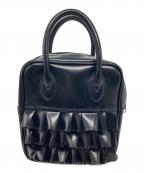 COMME des GARCONS GIRLコムデギャルソンガール）の古着「フリルハンドバッグ」｜ブラック