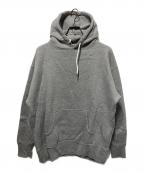 mocTモクティ）の古着「HEAVY FLEECE HOODIE/ヘヴィーフリースフーディ」｜グレー