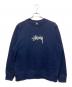 stussy（ステューシー）の古着「刺繍スウェット」｜ネイビー