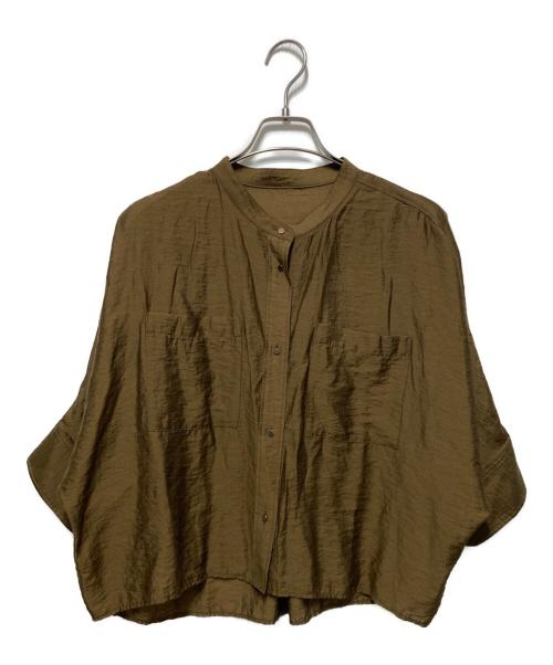 SHIPS（シップス）SHIPS (シップス) シルク混 シアー羽織シャツ ブラウン サイズ:freeの古着・服飾アイテム
