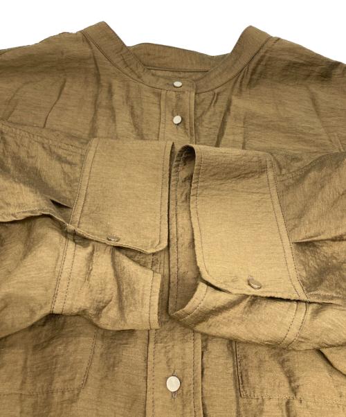 SHIPS（シップス）SHIPS (シップス) シルク混 シアー羽織シャツ ブラウン サイズ:freeの古着・服飾アイテム