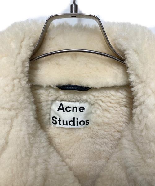 Acne studios（アクネ ストゥディオズ）Acne studios (アクネ ストゥディオズ) VELOCITEムートンライダースジャケット ブラック サイズ:34の古着・服飾アイテム