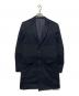 sacai（サカイ）の古着「ボーダーカシミヤコート」｜ブラック×ネイビー