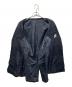 中古・古着 sacai (サカイ) ボーダーカシミヤコート ブラック×ネイビー サイズ:1：6000円