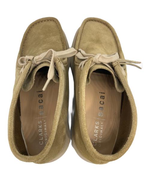 sacai（サカイ）sacai (サカイ) CLARKS (クラークス) Hybrid Wallabee Boots/ハイブリッドワラビーブーツ ブラウン サイズ:40の古着・服飾アイテム