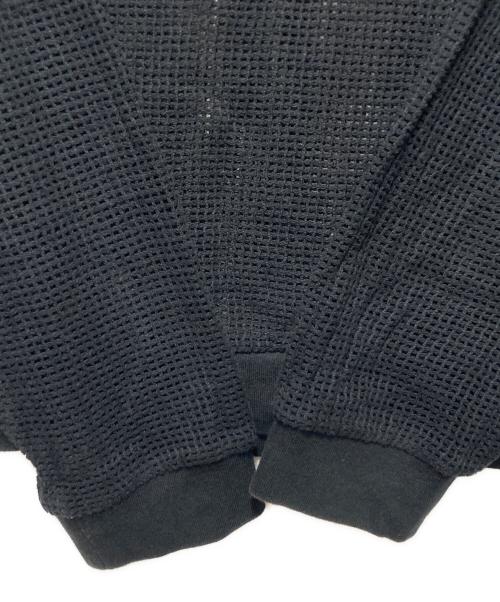 stussy（ステューシー）stussy (ステューシー) Cotton Mesh LS Crew ブラック サイズ:Ｓの古着・服飾アイテム