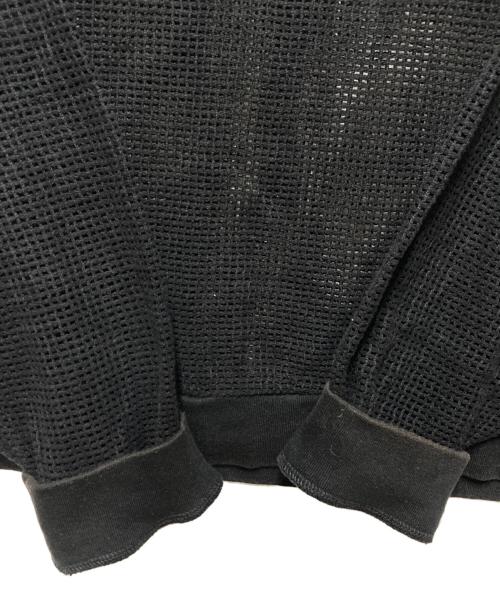stussy（ステューシー）stussy (ステューシー) Cotton Mesh LS Crew ブラック サイズ:Ｓの古着・服飾アイテム