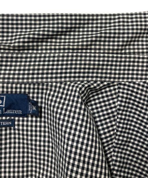 POLO RALPH LAUREN（ポロ・ラルフローレン）POLO RALPH LAUREN (ポロ・ラルフローレン) ウエスタンシャツ ホワイト×ブラック サイズ:Ｍの古着・服飾アイテム