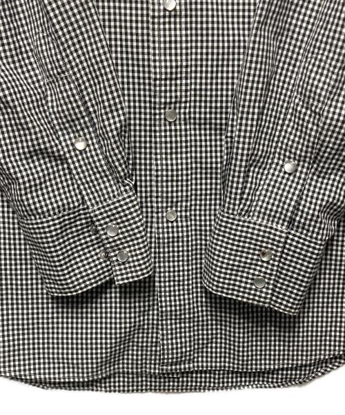 POLO RALPH LAUREN（ポロ・ラルフローレン）POLO RALPH LAUREN (ポロ・ラルフローレン) ウエスタンシャツ ホワイト×ブラック サイズ:Ｍの古着・服飾アイテム