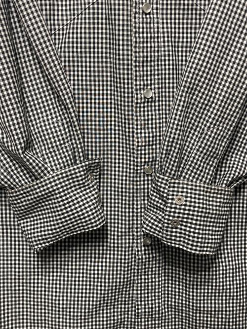 POLO RALPH LAUREN（ポロ・ラルフローレン）POLO RALPH LAUREN (ポロ・ラルフローレン) ウエスタンシャツ ホワイト×ブラック サイズ:Ｍの古着・服飾アイテム