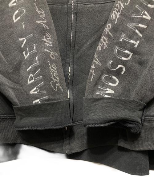 HARLEY-DAVIDSON（ハーレーダビッドソン）HARLEY-DAVIDSON (ハーレーダビッドソン) ジップパーカー ブラック サイズ:2Xの古着・服飾アイテム