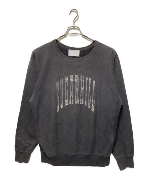 SUGARHILL（シュガーヒル）SUGARHILL (シュガーヒル) COLLEGE PRINT SWEAT SHIRT/カレッジプリントスウェットシャツ ブラック サイズ:3の古着・服飾アイテム