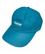 SUPREMEシュプリーム）の古着「Small Box Coated Linen 6Panel Cap/スモールボックスロゴ6パネルキャップ」｜ブルー