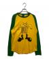 BoTT（ボット）の古着「Big Boots Raglan L/S Tee/ビッグボッツラグラン」｜グリーン×イエロー