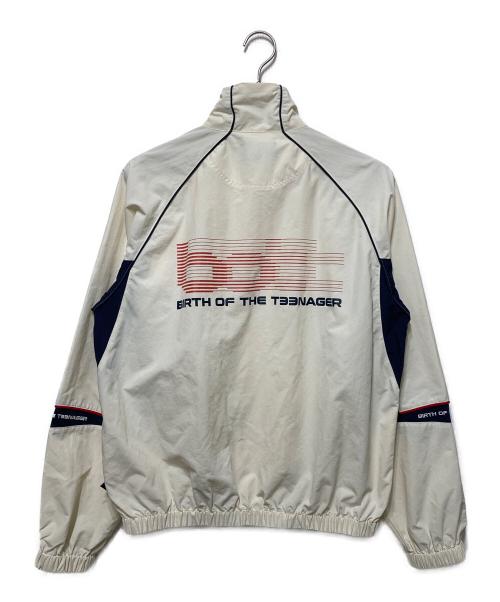BoTT（ボット）BoTT (ボット) Raglan Track Jacket/ラグラントラックジャケット ベージュ×ネイビー サイズ:Ｍの古着・服飾アイテム
