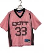 BoTTボット）の古着「メッシュフットボールシャツ」｜ピンク