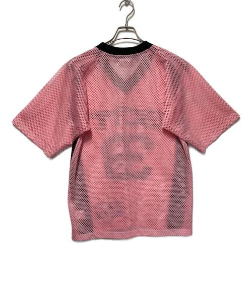 BoTT（ボット）BoTT (ボット) メッシュフットボールシャツ ピンク サイズ:Ｓの古着・服飾アイテム