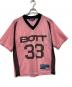 BoTT（ボット）の古着「メッシュフットボールシャツ」｜ピンク