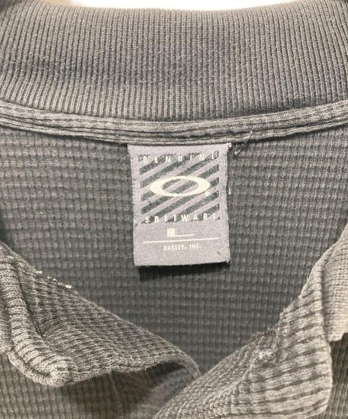 OAKLEY（オークリー）OAKLEY (オークリー) ワッフルポロシャツ ブラック サイズ:不明の古着・服飾アイテム