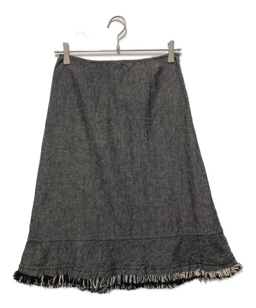 tricot COMME des GARCONS（トリココムデギャルソン）tricot COMME des GARCONS (トリココムデギャルソン) リネンコットンスカート グレー サイズ:Ｓの古着・服飾アイテム