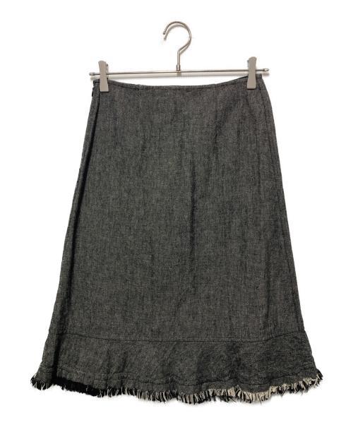 tricot COMME des GARCONS（トリココムデギャルソン）tricot COMME des GARCONS (トリココムデギャルソン) リネンコットンスカート グレー サイズ:Ｓの古着・服飾アイテム