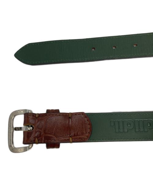 diidii（ディディ）diidii (ディディ) APOLLON LEATHER crocodile emboss belt ブラウンの古着・服飾アイテム