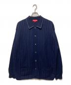 ）の古着「HERRINGBONE CARDIGAN」｜ネイビー