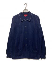 SUPREME（シュプリーム）の古着「HERRINGBONE CARDIGAN」｜ネイビー