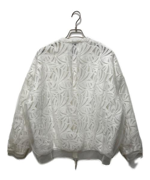 AULA ALUA（アウラアイラ）AULA ALUA (アウラアイラ) ジップアップジャケット ホワイトの古着・服飾アイテム