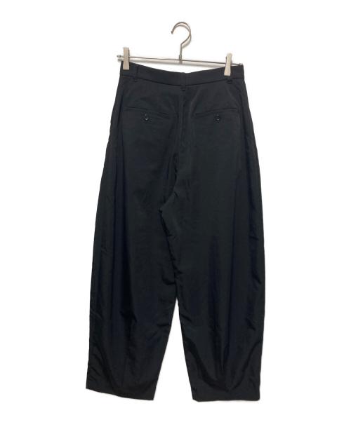 CLANE（クラネ）CLANE (クラネ) WOOL NYLON TUCK PANTS/ウールナイロンタックパンツ ブラック サイズ:2の古着・服飾アイテム