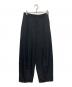 CLANE（クラネ）の古着「WOOL NYLON TUCK PANTS/ウールナイロンタックパンツ」｜ブラック