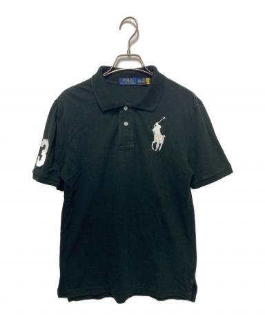 【古着】PolobyRalphLaurenビッグポニー『3』USAポロシャツ黒L 中古・古着通販】POLO RALPH LAUREN (ポロ・ラルフローレン) ビッグ