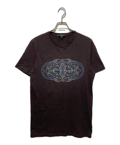 GUCCI（グッチ）GUCCI (グッチ) 半袖カットソー ブラウン サイズ:Ｍの古着・服飾アイテム
