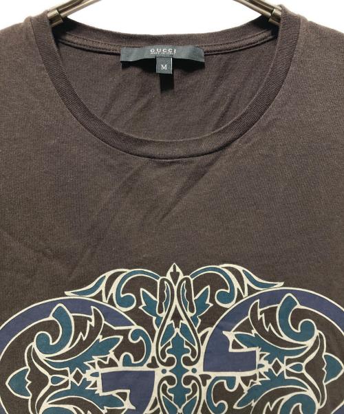 GUCCI（グッチ）GUCCI (グッチ) 半袖カットソー ブラウン サイズ:Ｍの古着・服飾アイテム