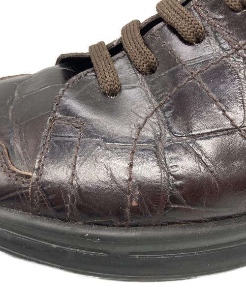 Salvatore Ferragamo（サルヴァトーレ フェラガモ）Salvatore Ferragamo (サルヴァトーレ フェラガモ) ローカットスニーカー ブラウン サイズ:6　1/2の古着・服飾アイテム