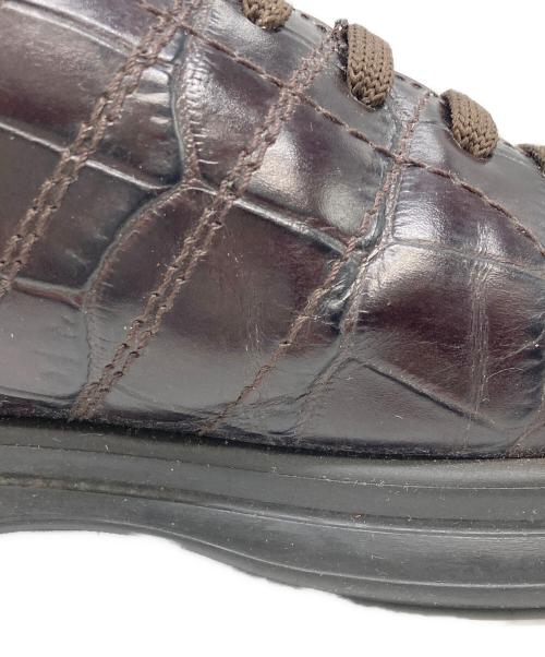 Salvatore Ferragamo（サルヴァトーレ フェラガモ）Salvatore Ferragamo (サルヴァトーレ フェラガモ) ローカットスニーカー ブラウン サイズ:6　1/2の古着・服飾アイテム