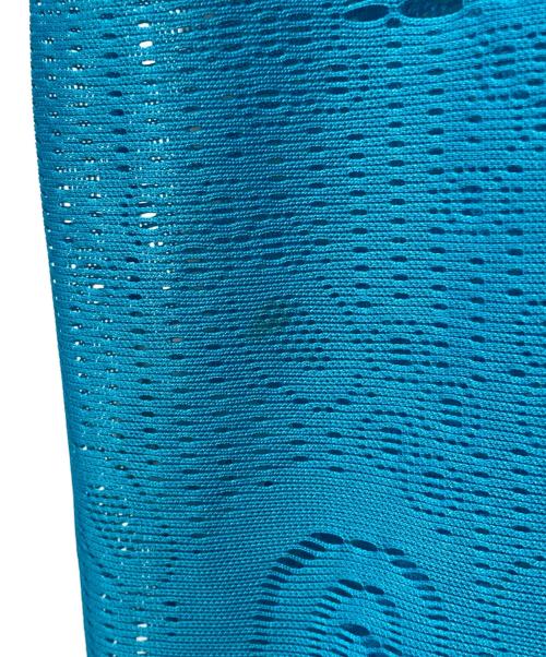 ISSEY MIYAKE（イッセイミヤケ）ISSEY MIYAKE (イッセイミヤケ) 	ノースリーブメッシュカットソー スカイブルー サイズ:2の古着・服飾アイテム