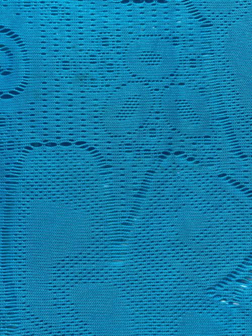 ISSEY MIYAKE（イッセイミヤケ）ISSEY MIYAKE (イッセイミヤケ) 	ノースリーブメッシュカットソー スカイブルー サイズ:2の古着・服飾アイテム