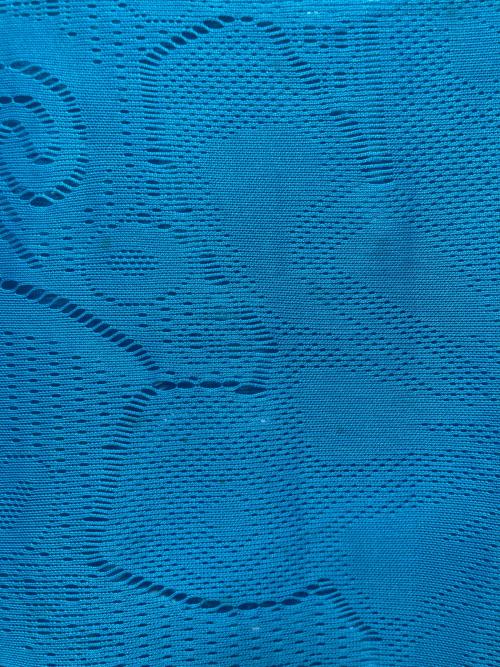 ISSEY MIYAKE（イッセイミヤケ）ISSEY MIYAKE (イッセイミヤケ) 	ノースリーブメッシュカットソー スカイブルー サイズ:2の古着・服飾アイテム