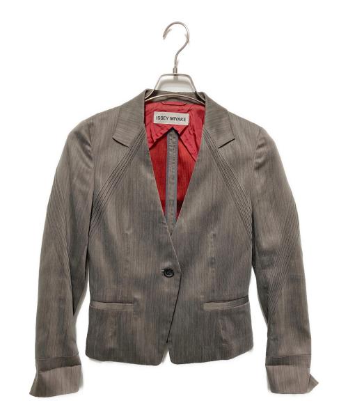 ISSEY MIYAKE（イッセイミヤケ）ISSEY MIYAKE (イッセイミヤケ) プリーツ加工セットアップ グレー サイズ:1の古着・服飾アイテム