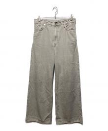 upper hights（アッパーハイツ）の古着「別注ワイドストレートデニムパンツ」｜グレー