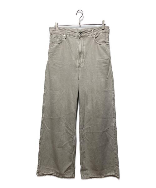 upper hights（アッパーハイツ）upper hights (アッパーハイツ) 別注ワイドストレートデニムパンツ グレー サイズ:W25の古着・服飾アイテム