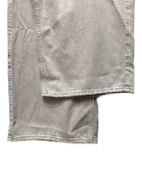 upper hights（アッパーハイツ）upper hights (アッパーハイツ) 別注ワイドストレートデニムパンツ グレー サイズ:W25の古着・服飾アイテム