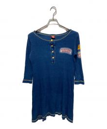 Hysteric Glamour（ヒステリックグラマー）の古着「インディゴ染めワンピース」｜ブルー