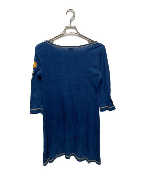 Hysteric Glamour（ヒステリックグラマー）Hysteric Glamour (ヒステリックグラマー) インディゴ染めワンピース ブルー サイズ:freeの古着・服飾アイテム