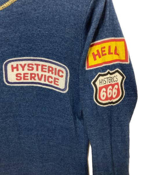 Hysteric Glamour（ヒステリックグラマー）Hysteric Glamour (ヒステリックグラマー) インディゴ染めワンピース ブルー サイズ:freeの古着・服飾アイテム